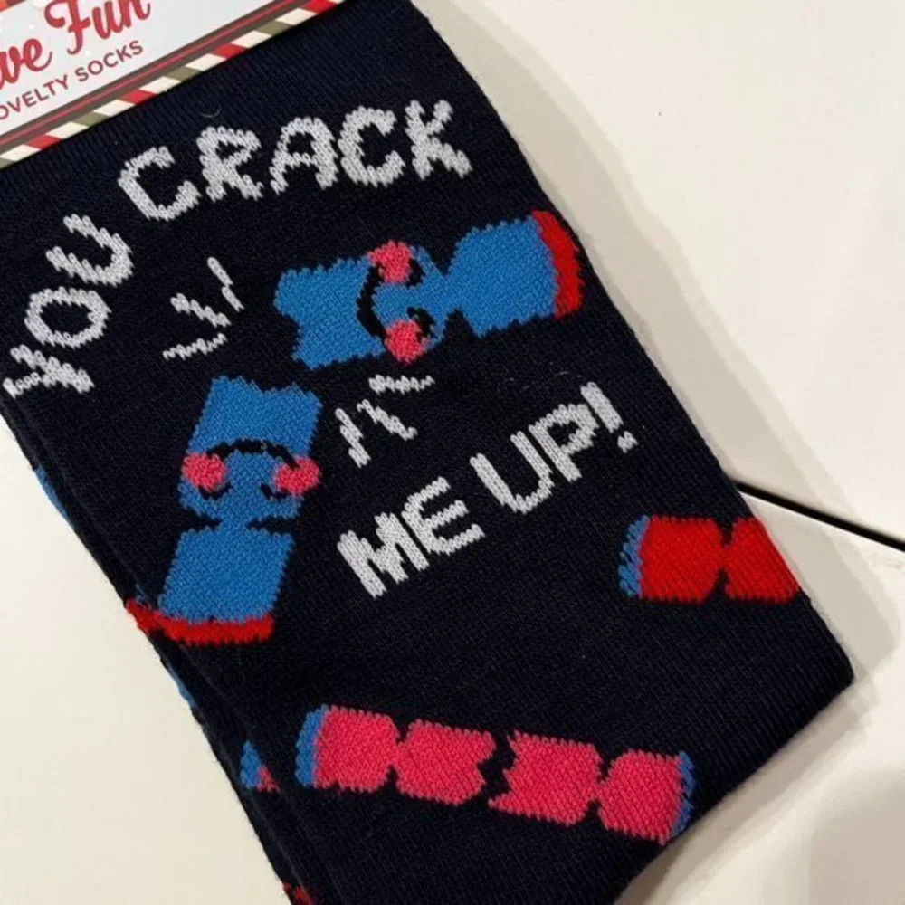 “You Crack‎ Me Up” Dynamite Men’s Socks (Size 8-12) (new) (men)